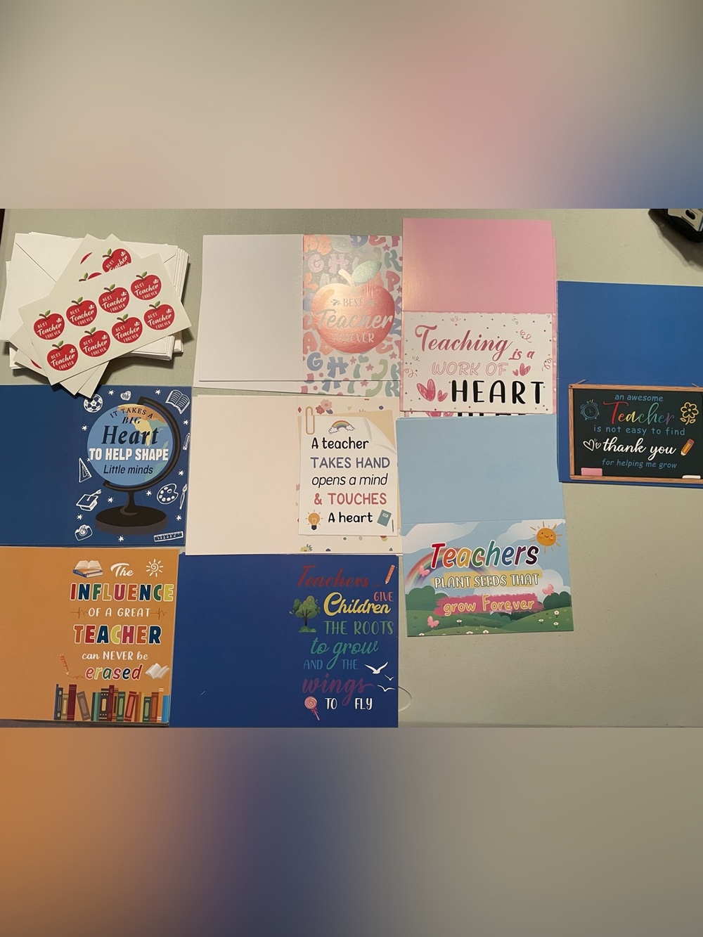 70+ Teachers Appreciation Card - Blank Inside New